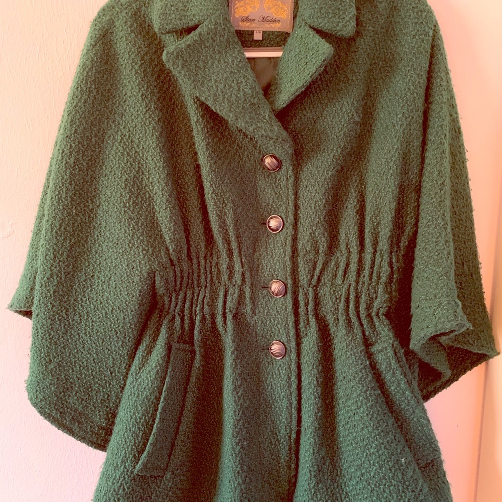 Knit Green Cape by Steve Madden